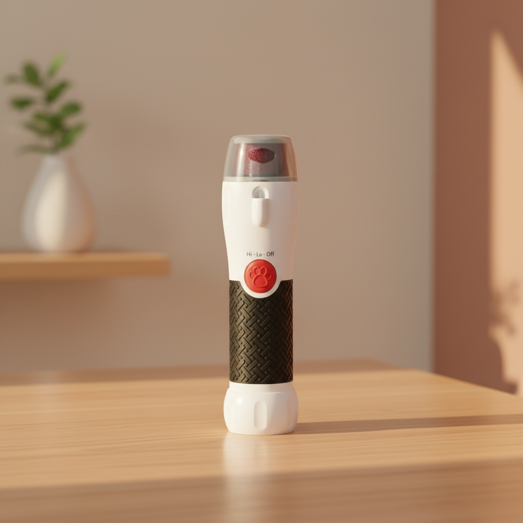 Lima Eléctrica 360° para Uñas de Mascotas – Corte Seguro, Preciso y sin Estrés