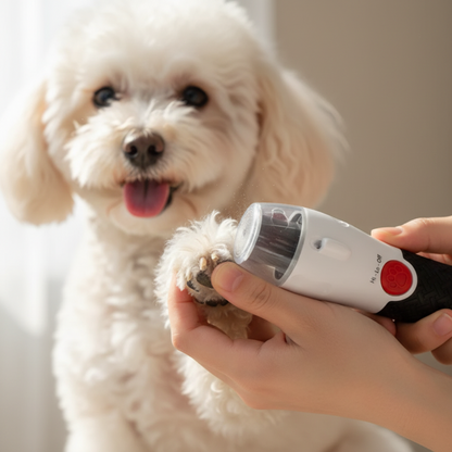 Lima Eléctrica 360° para Uñas de Mascotas – Corte Seguro, Preciso y sin Estrés