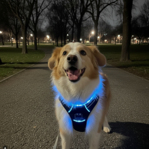 Arnés de Alta Visibilidad Nocturna — Seguridad LED para Mascotas